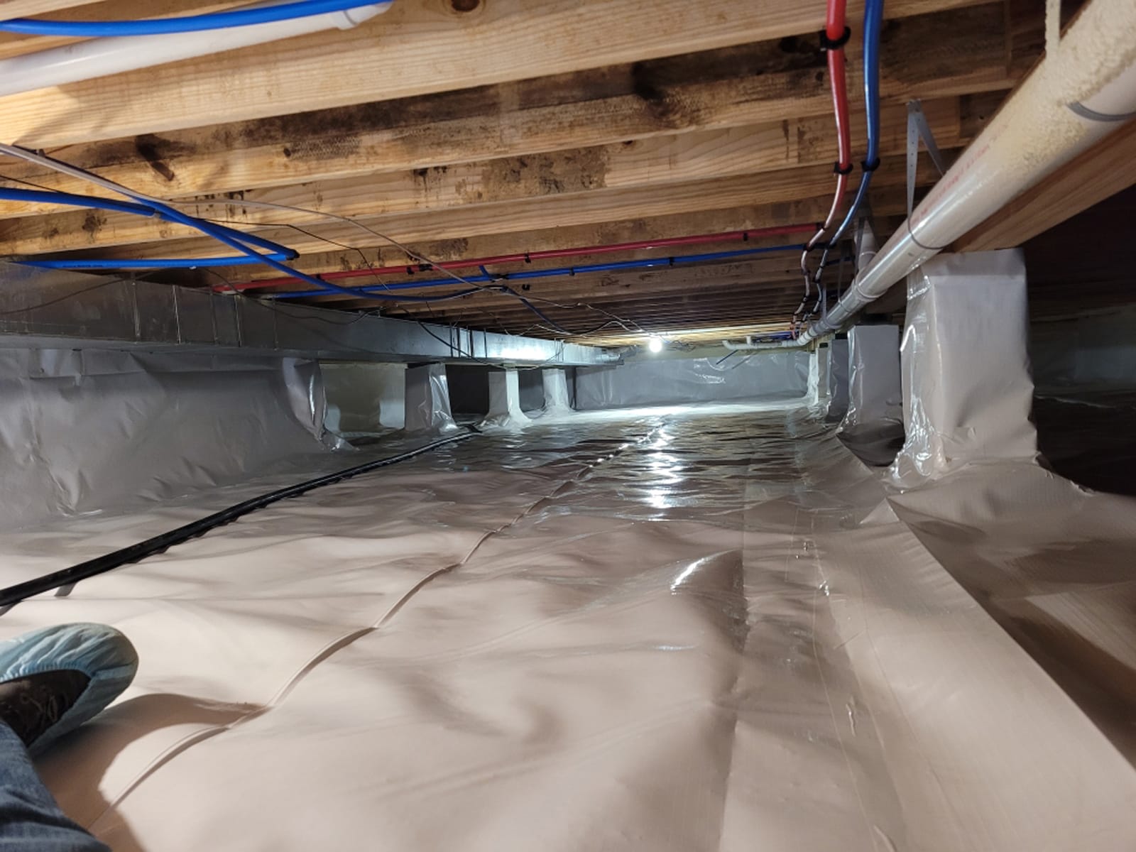 Newly Encapsulated Crawl Space in Fortville IN